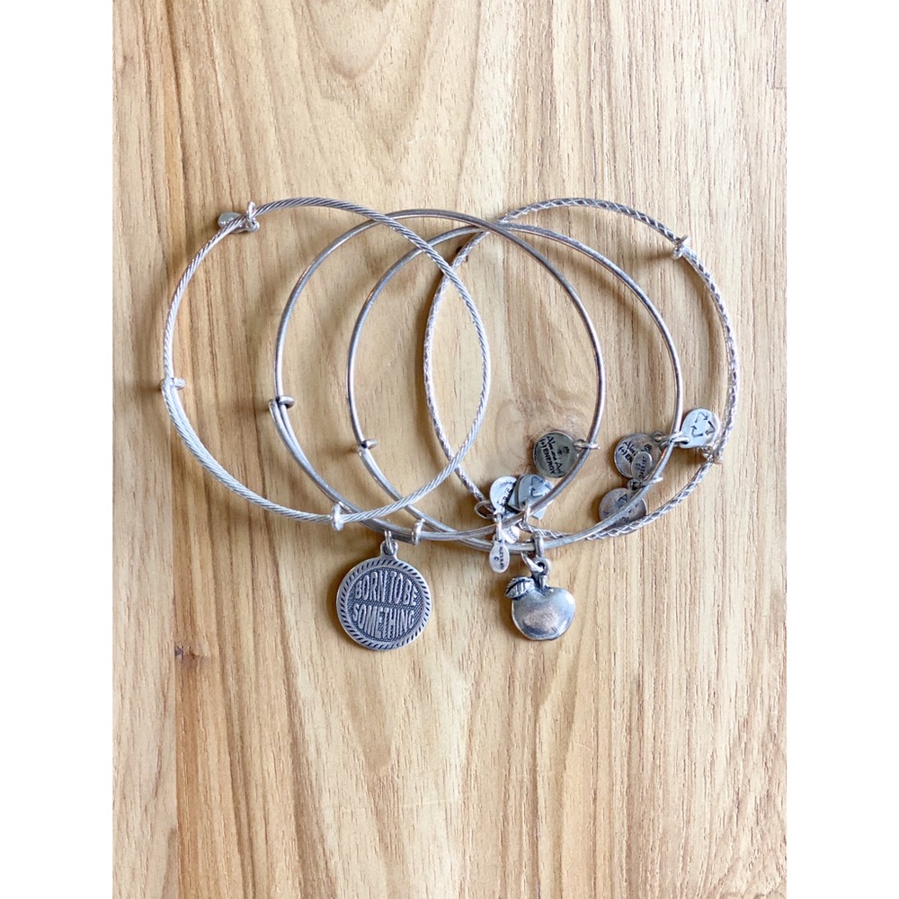 Alex and Ani Silver Bracelet Stack
